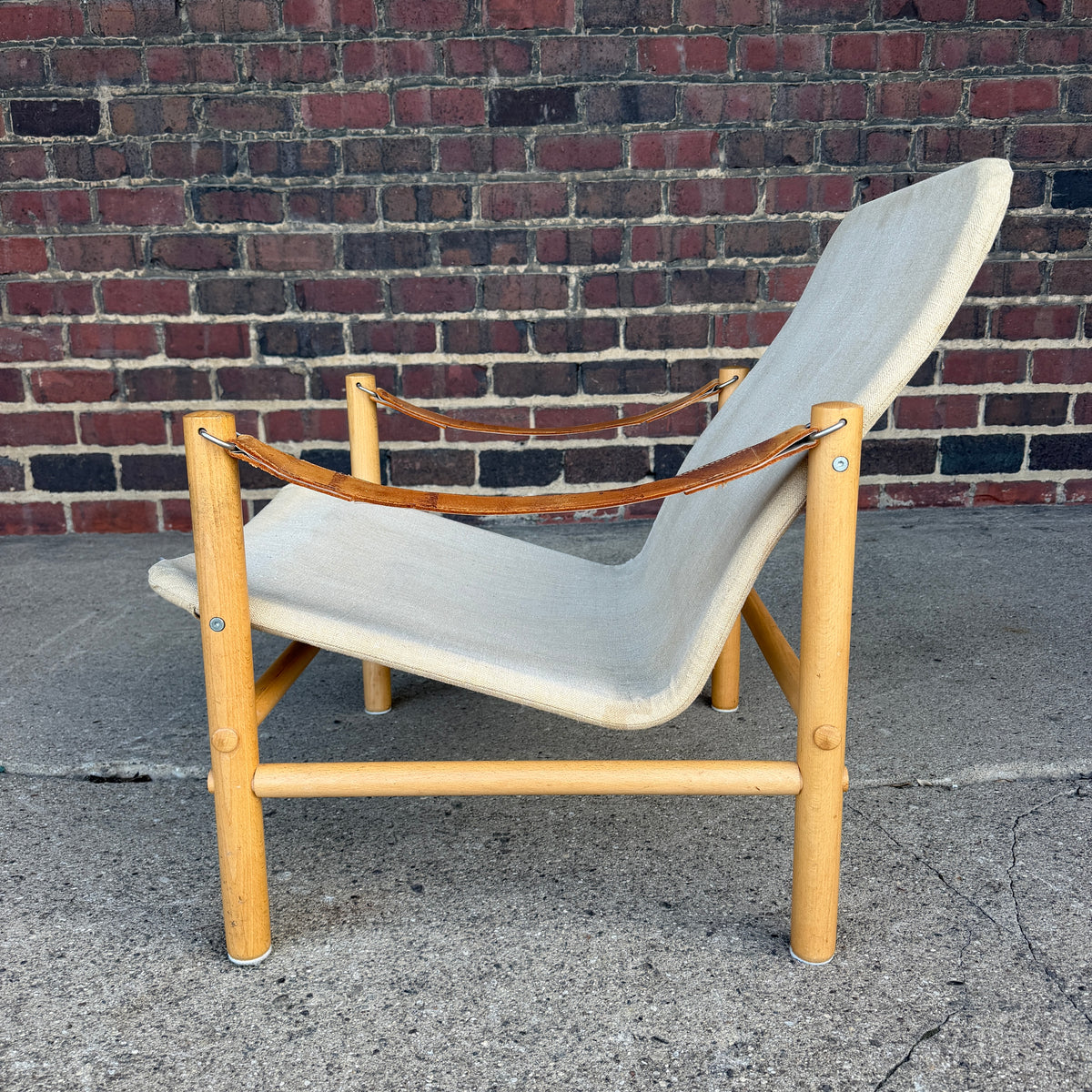 Bror Boije for Dux “Junker” Safari Lounge Chair and Ottoman