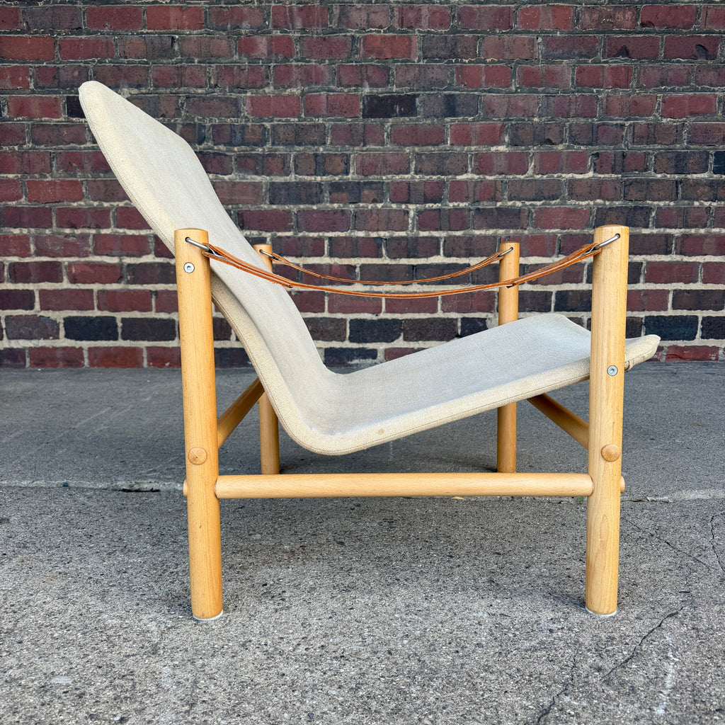 Bror Boije for Dux “Junker” Safari Lounge Chair and Ottoman