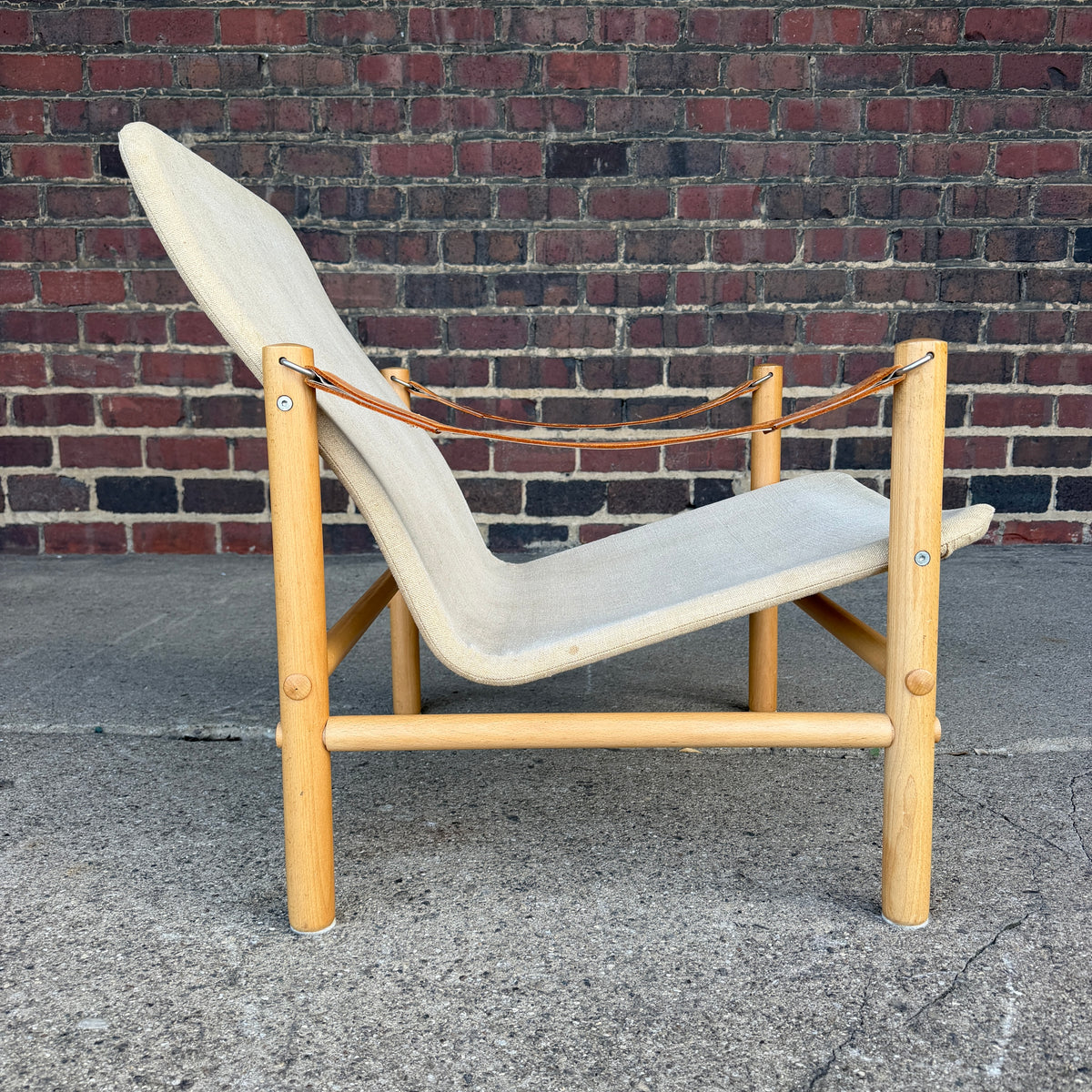 Bror Boije for Dux “Junker” Safari Lounge Chair and Ottoman