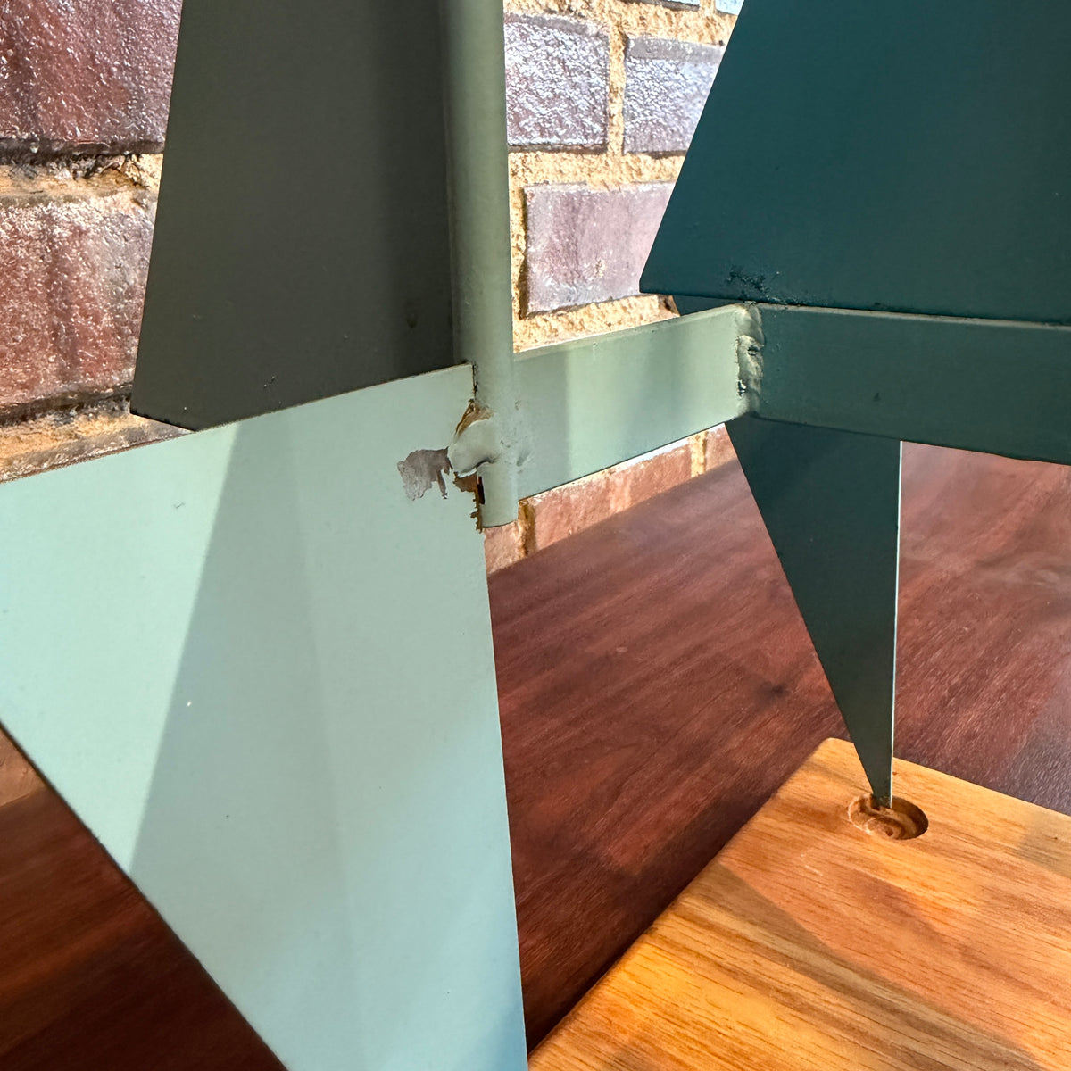 Blue Don Drumm Abstract Candelabra Sculpture