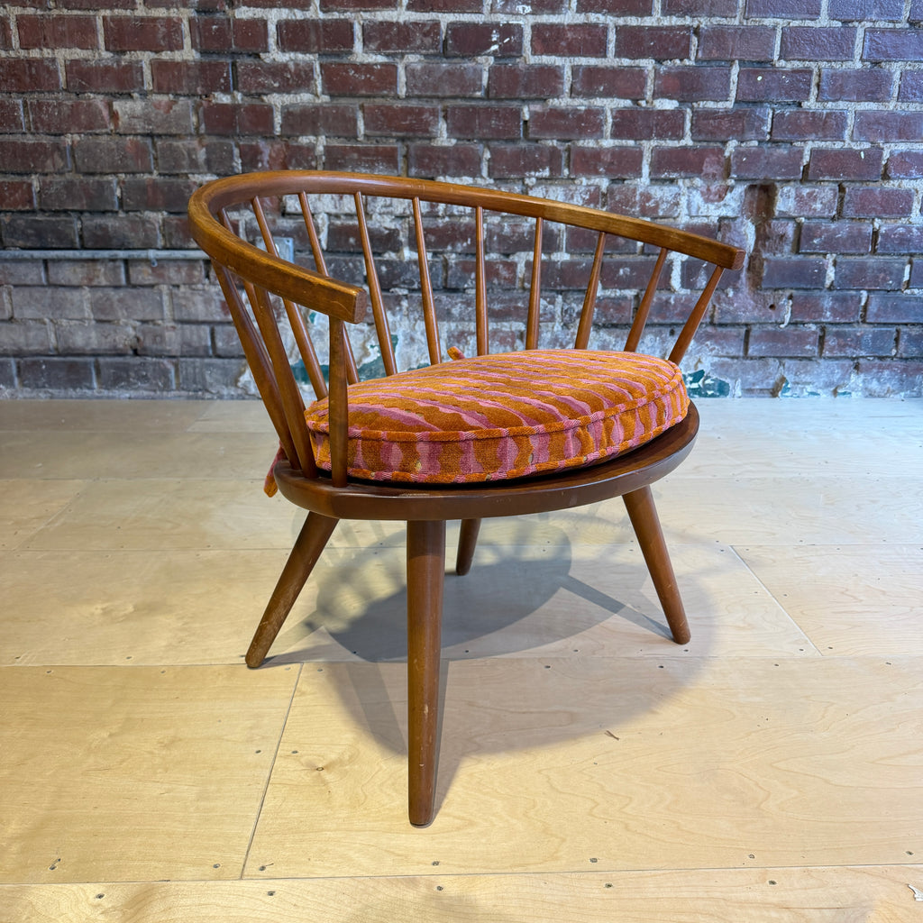 Yngve Ekström Arka Spindle Lounge Chair With New Cushion