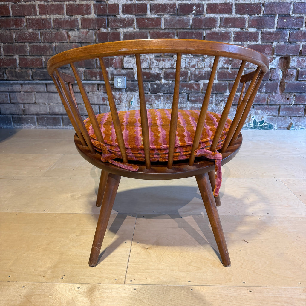 Yngve Ekström Arka Spindle Lounge Chair With New Cushion