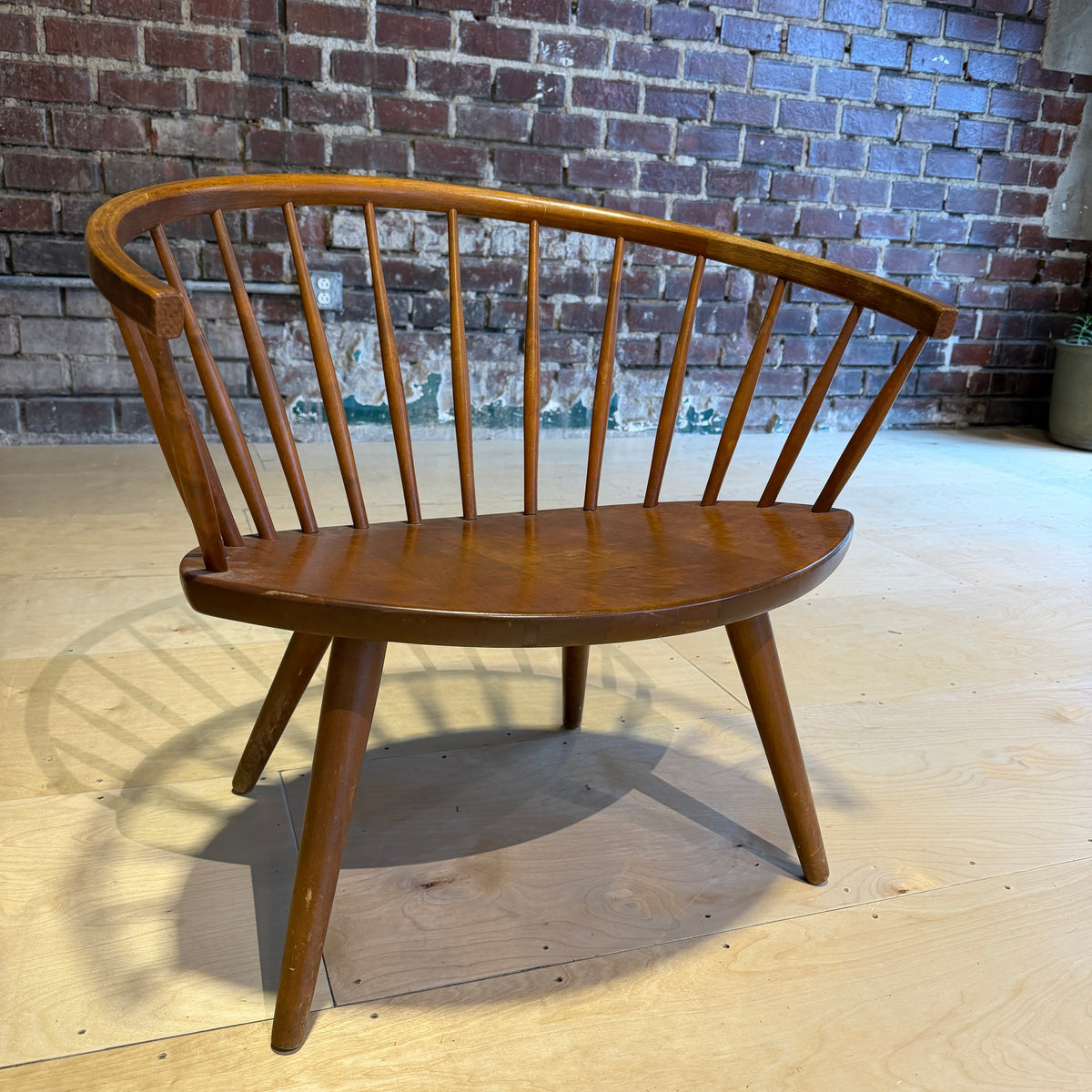 Yngve Ekström Arka Spindle Lounge Chair With New Cushion