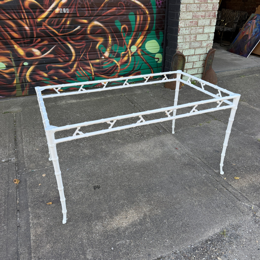 Phyllis Morris Faux Bamboo Patio Table for Kessler Industries, 1960s