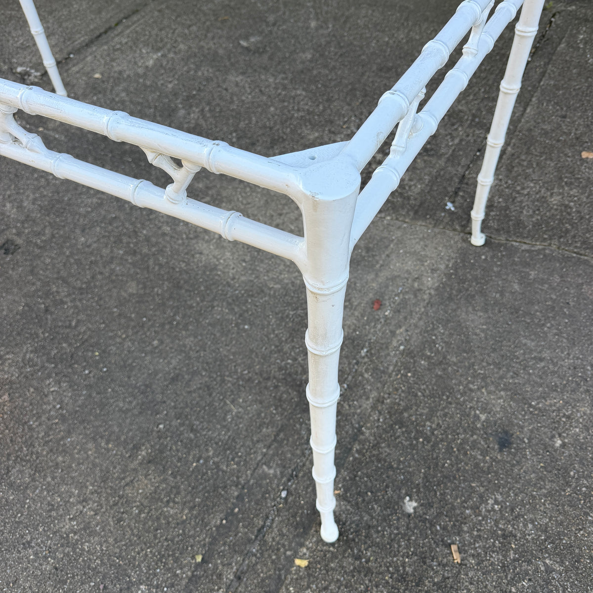 Phyllis Morris Faux Bamboo Patio Table for Kessler Industries, 1960s
