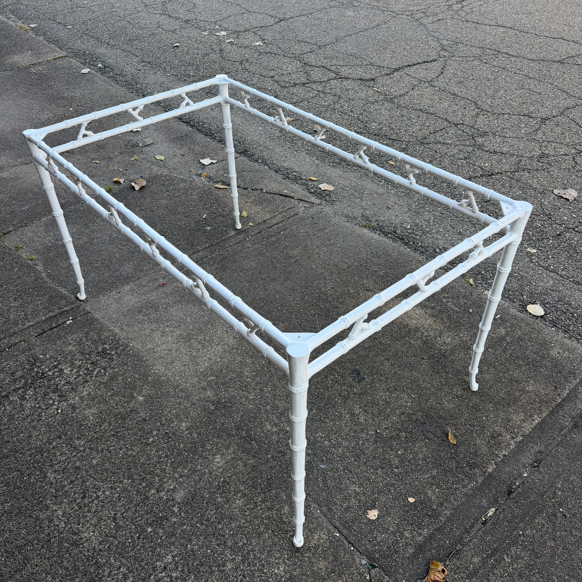 Phyllis Morris Faux Bamboo Patio Table for Kessler Industries, 1960s