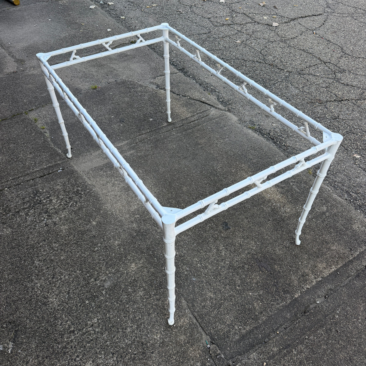 Phyllis Morris Faux Bamboo Patio Table for Kessler Industries, 1960s