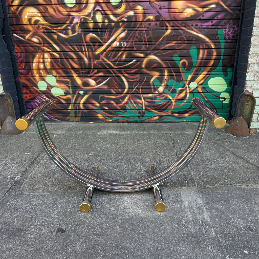 Romeo Rega Chrome & Brass Dining Table Base