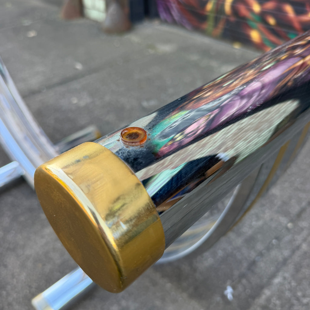 Romeo Rega Chrome & Brass Dining Table Base