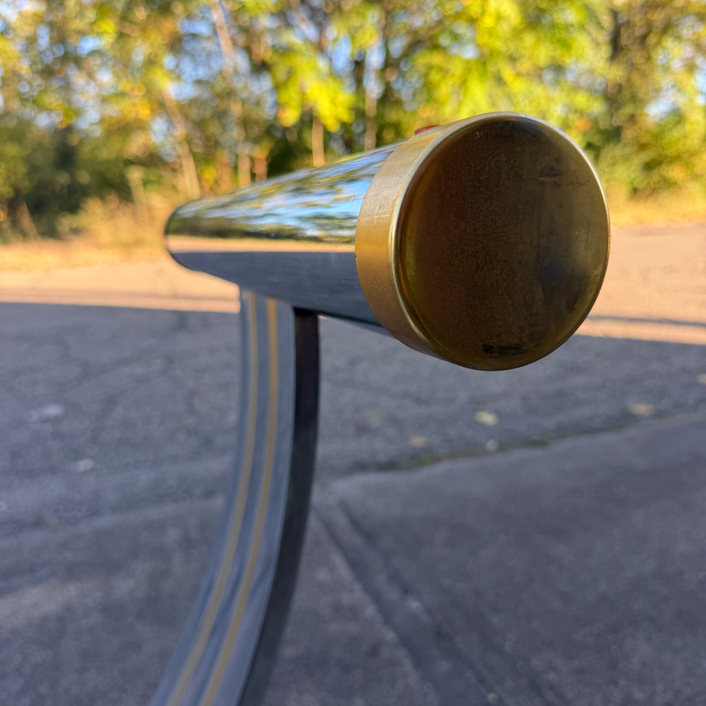 Romeo Rega Chrome & Brass Dining Table Base