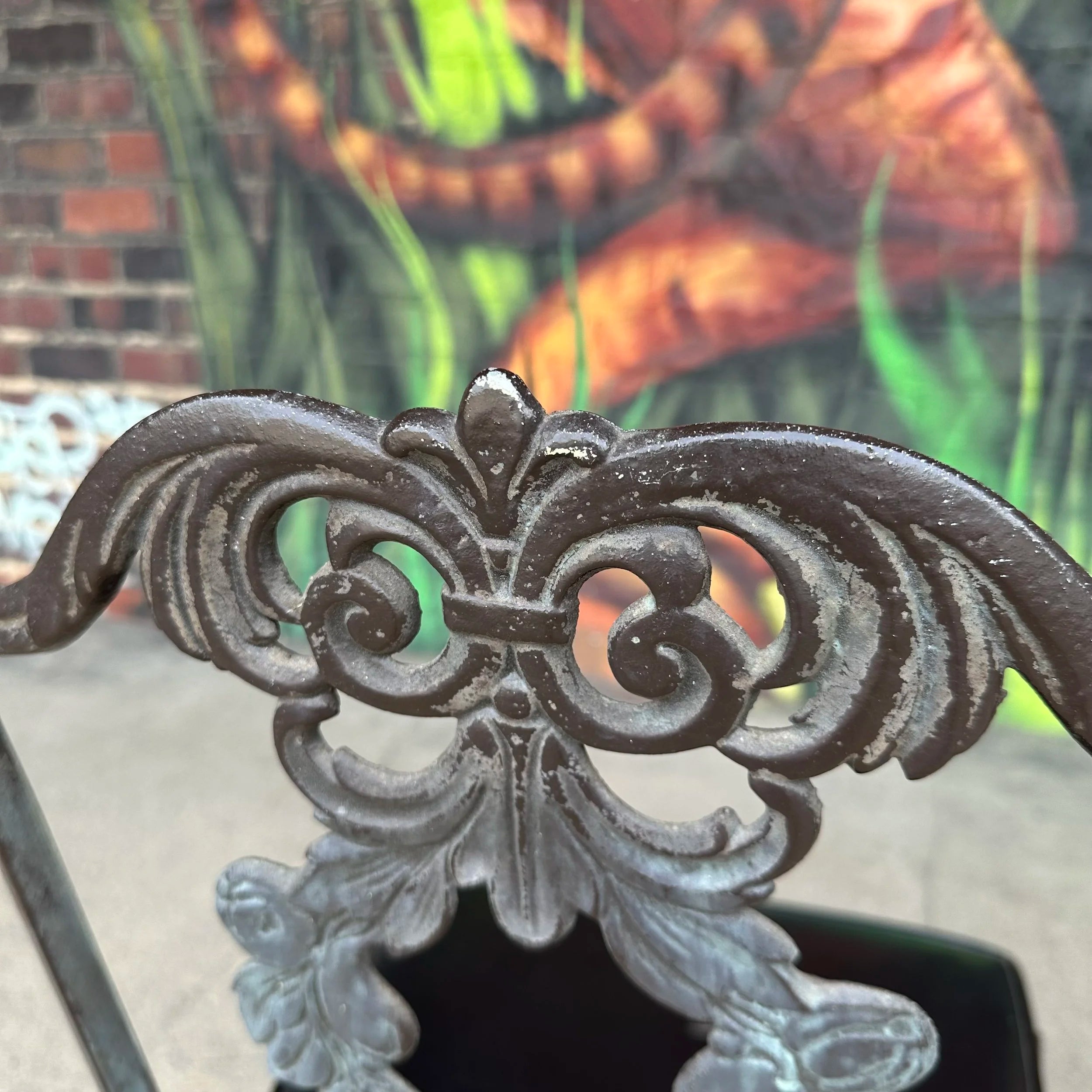 Set of 4 Molla Cast Aluminum Patio Dining Chairs Hollywood Regency