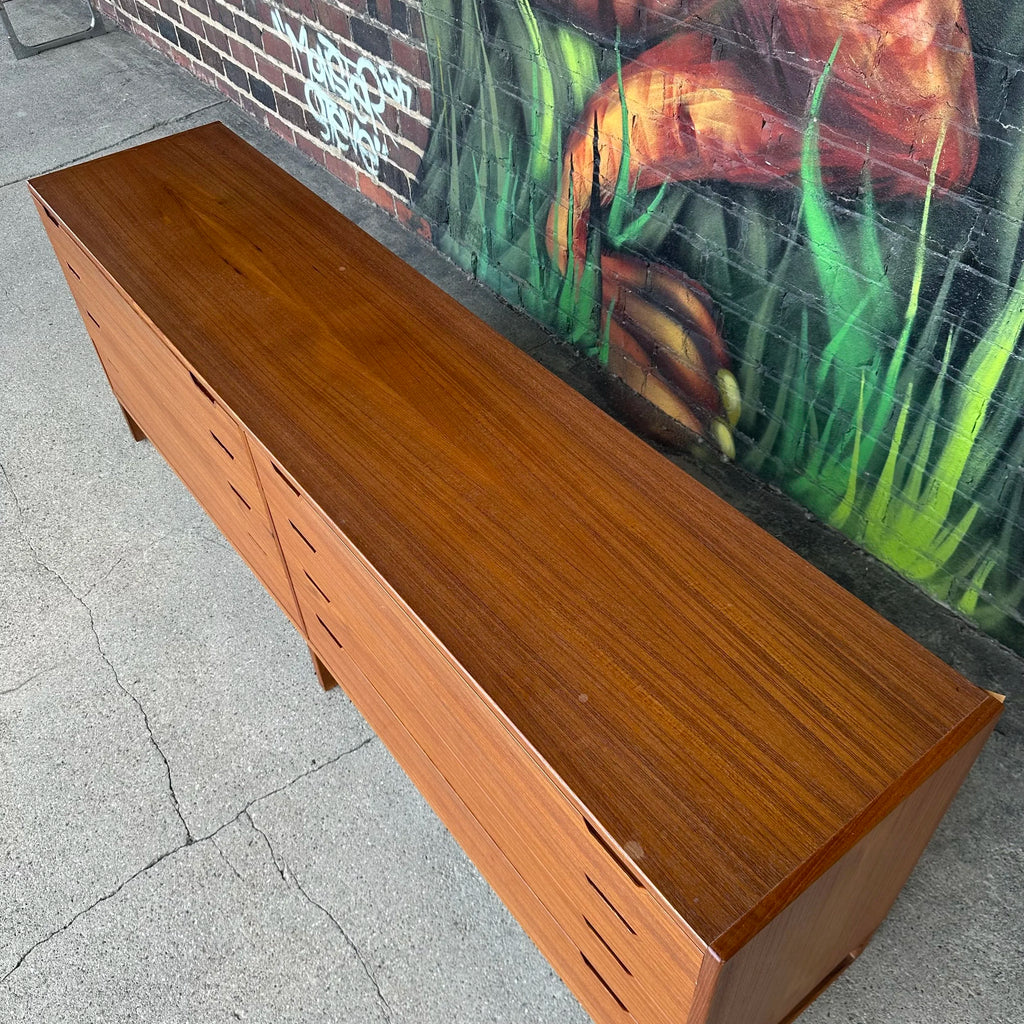 Svend Langkilde Mobler Teak Six Drawer Low Dresser Danish Modern