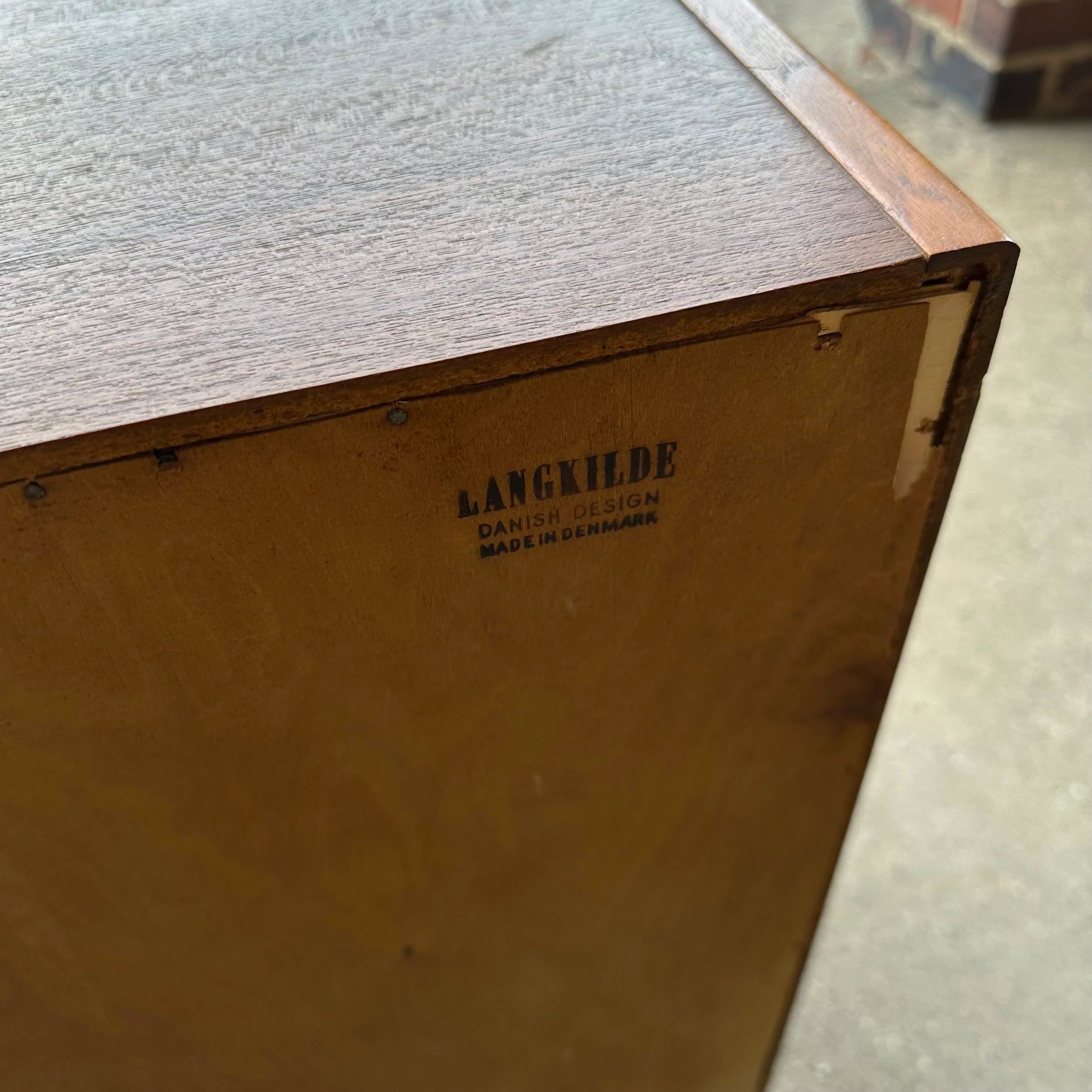 Svend Langkilde Mobler Teak Six Drawer Low Dresser Danish Modern