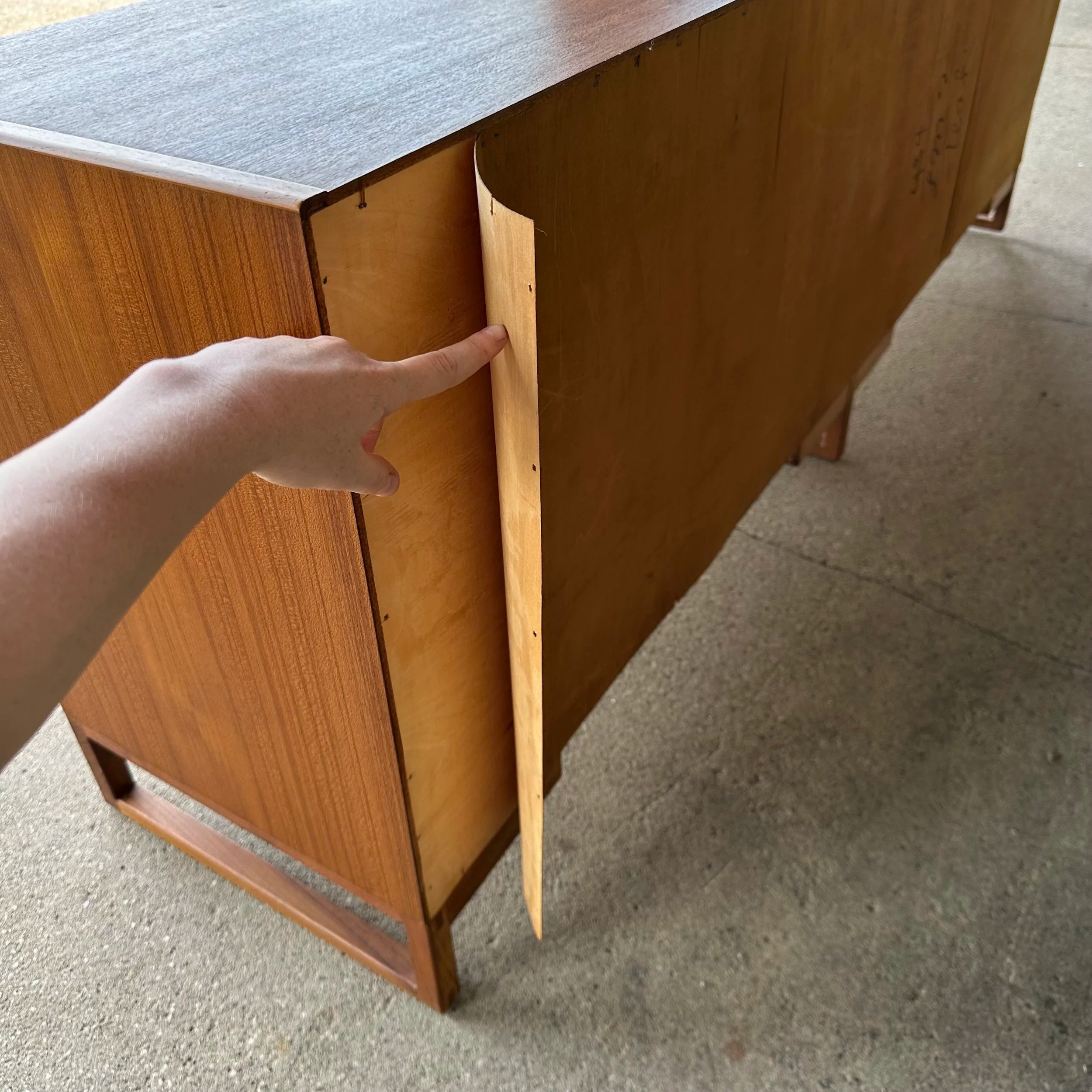 Svend Langkilde Mobler Teak Six Drawer Low Dresser Danish Modern