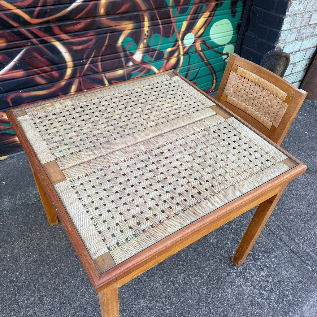 Muelbles Tropicales Mexican Mid Century Modern Game Table Set