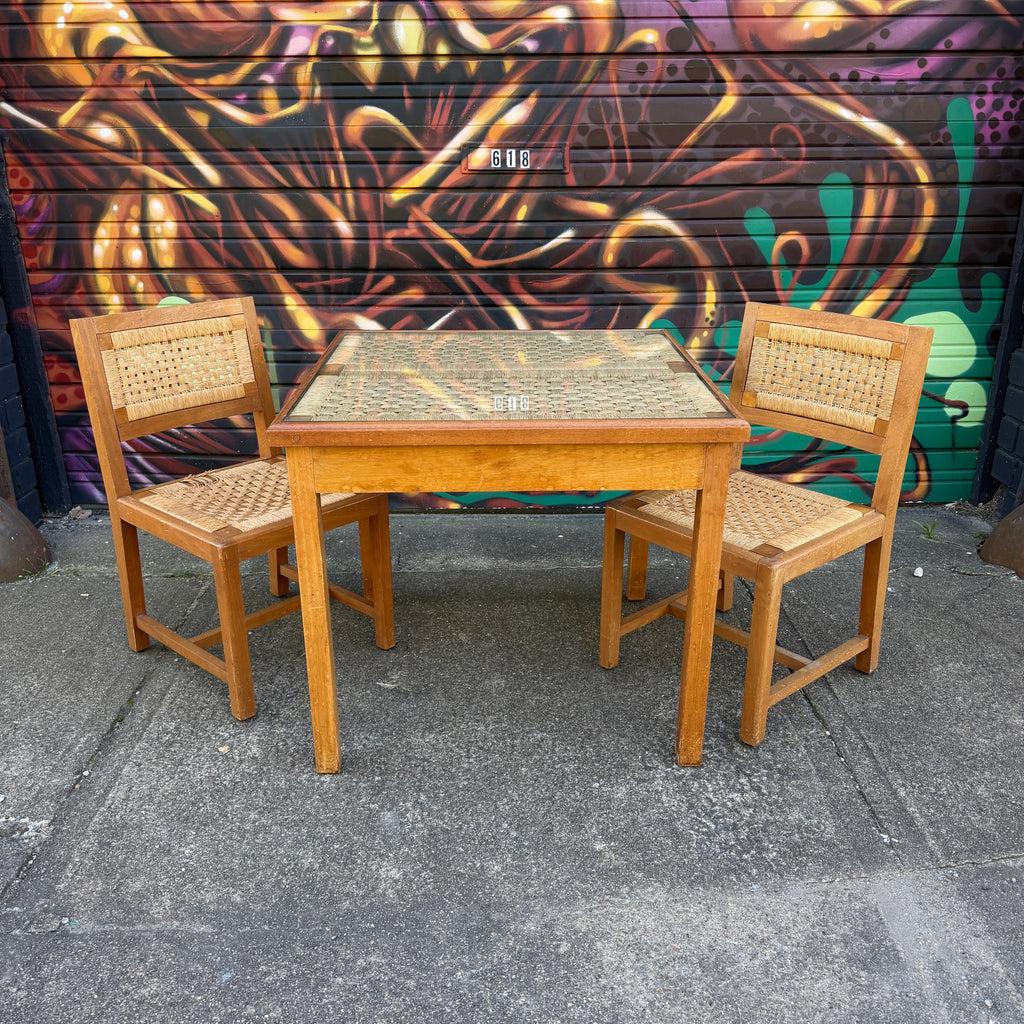 Muelbles Tropicales Mexican Mid Century Modern Game Table Set