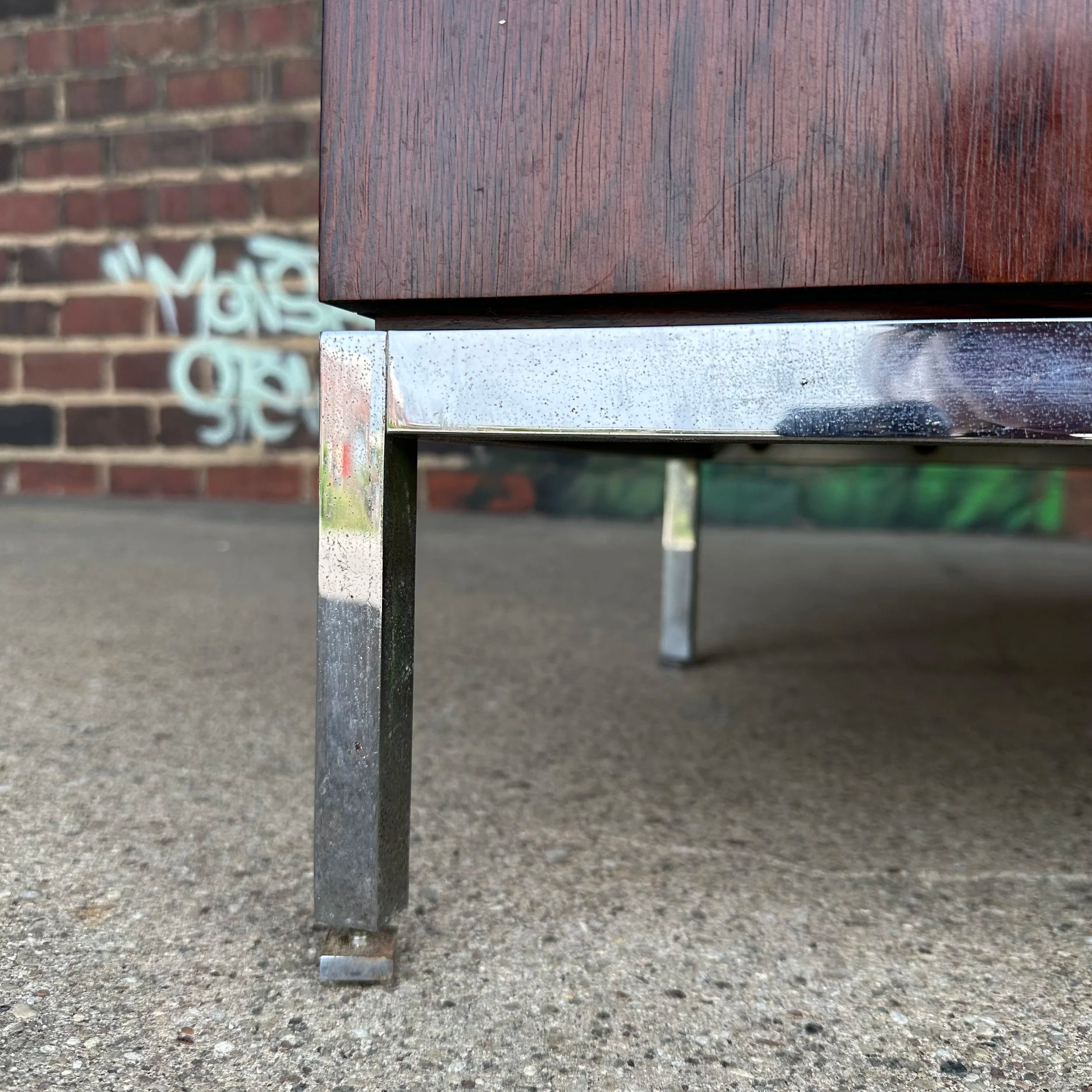 Florence Knoll for Knoll Rosewood and Marble Credenza