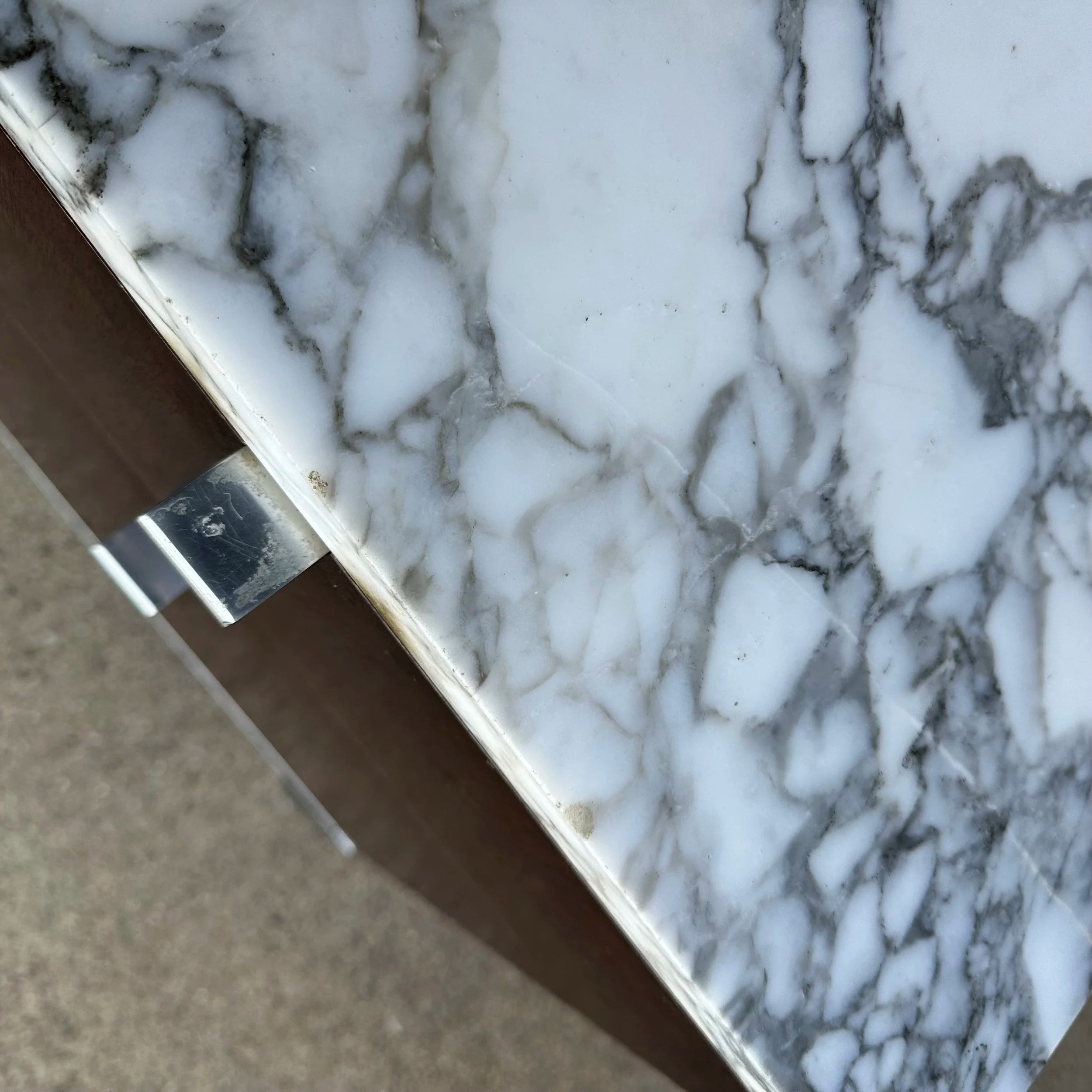 Florence Knoll for Knoll Rosewood and Marble Credenza