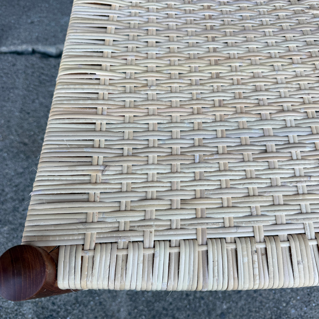 Set of 6 Hans Wegner Teak Dining Chairs With New Rushed Seats Ch-40 Teak