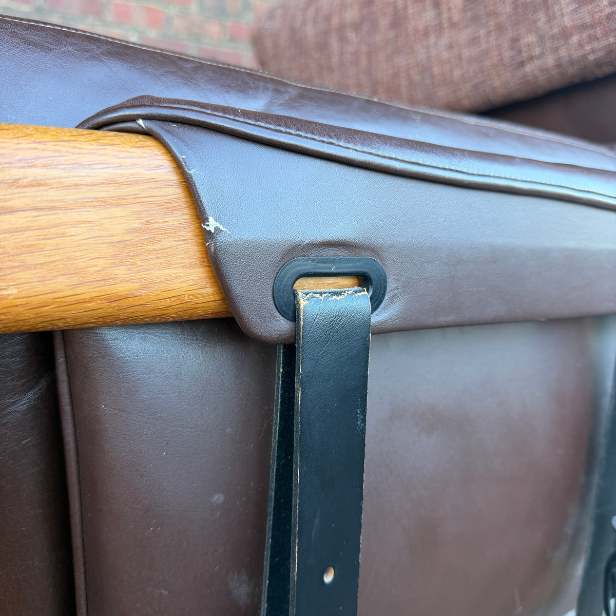 Pair of Dependable Furniture MFG Co Leather Lounge Chairs