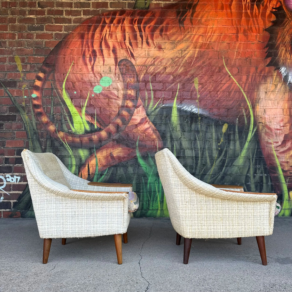 Pair of Mid Century Danish Modern Lounge Chairs