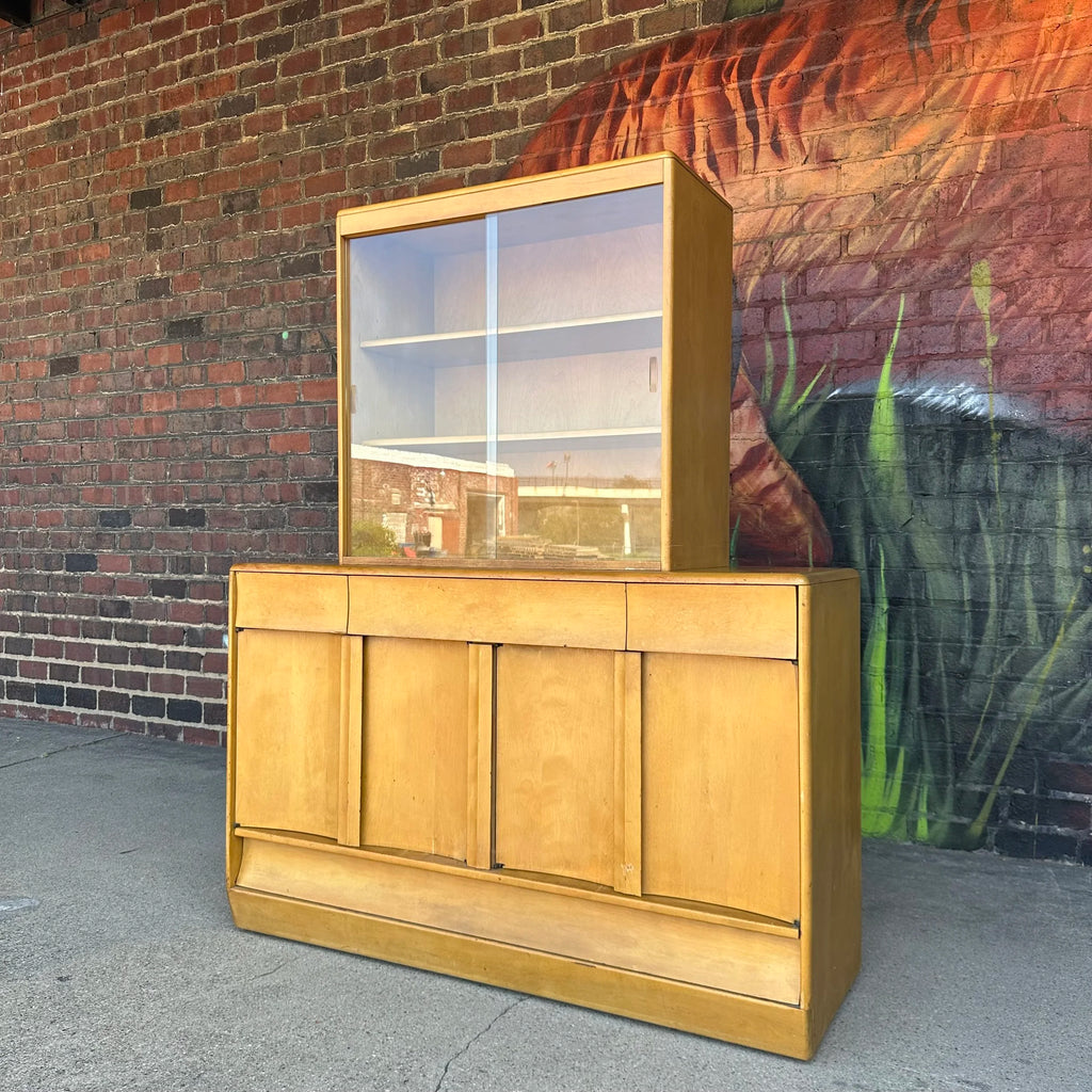Heywood-Wakefield M196 Wheat Sideboard Hutch Midcentury Modern