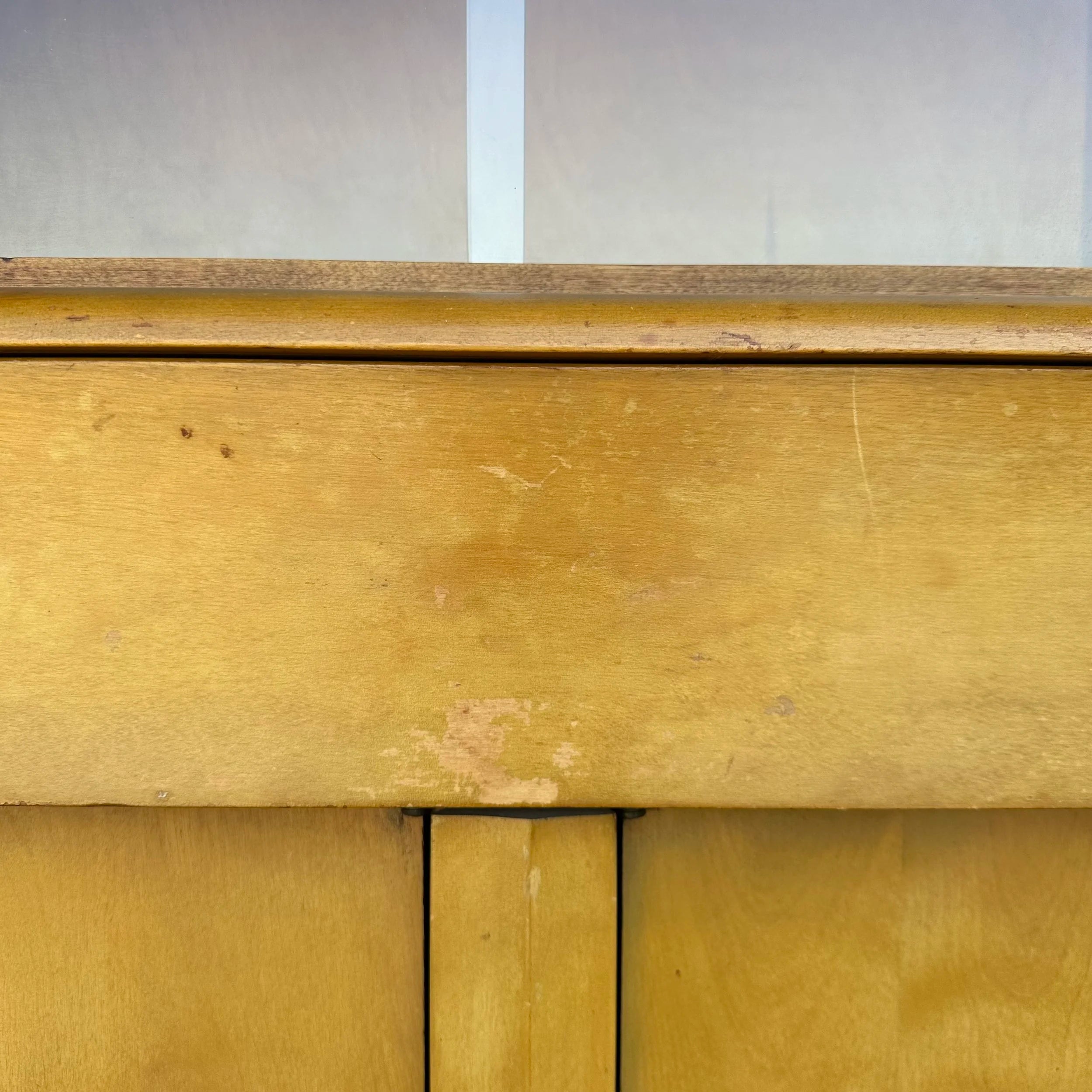 Heywood-Wakefield M196 Wheat Sideboard Hutch Midcentury Modern