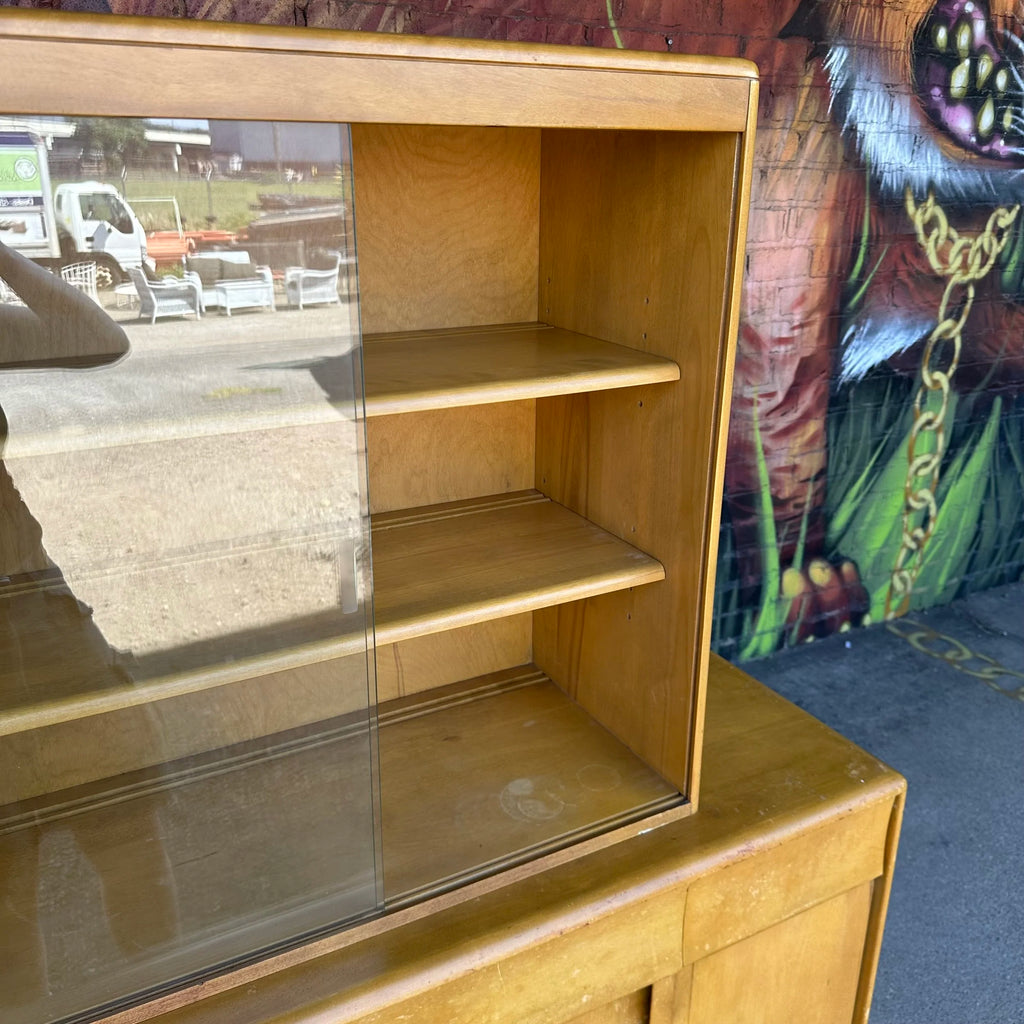 Heywood-Wakefield M196 Wheat Sideboard Hutch Midcentury Modern