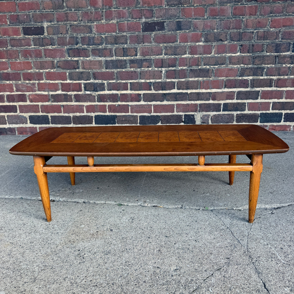 Lane Walnut and Burl Coffee Table