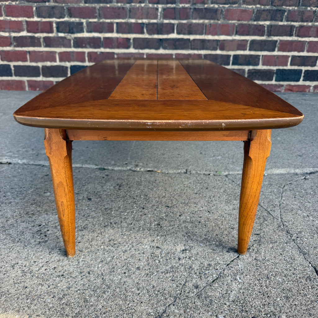 Lane Walnut and Burl Coffee Table