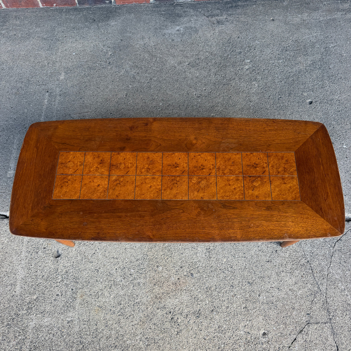 Lane Walnut and Burl Coffee Table