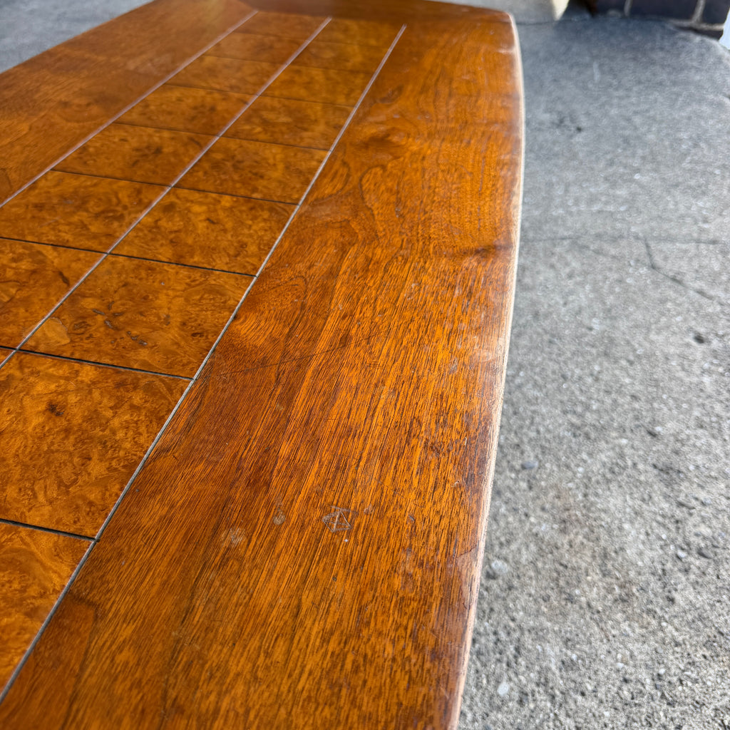 Lane Walnut and Burl Coffee Table