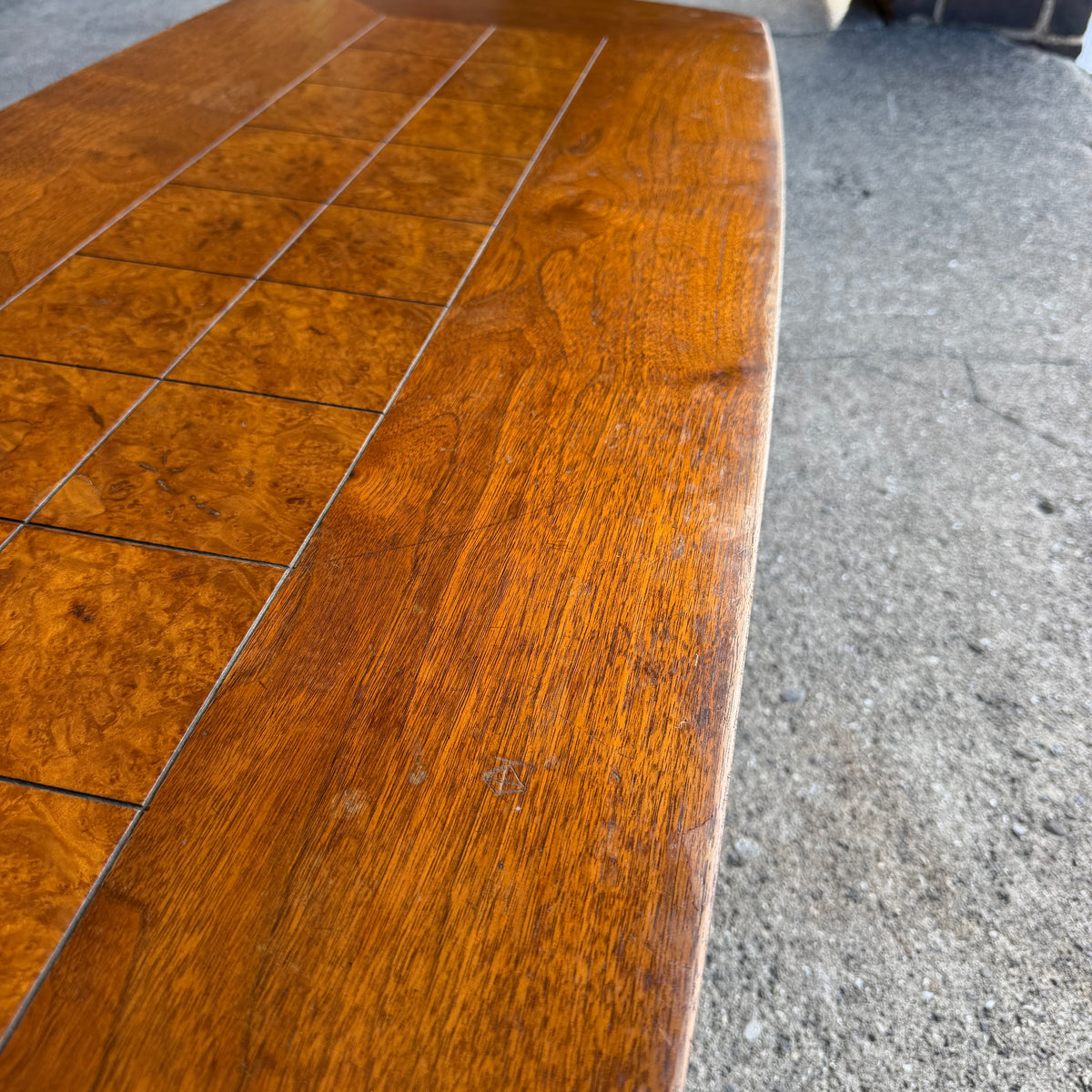 Lane Walnut and Burl Coffee Table
