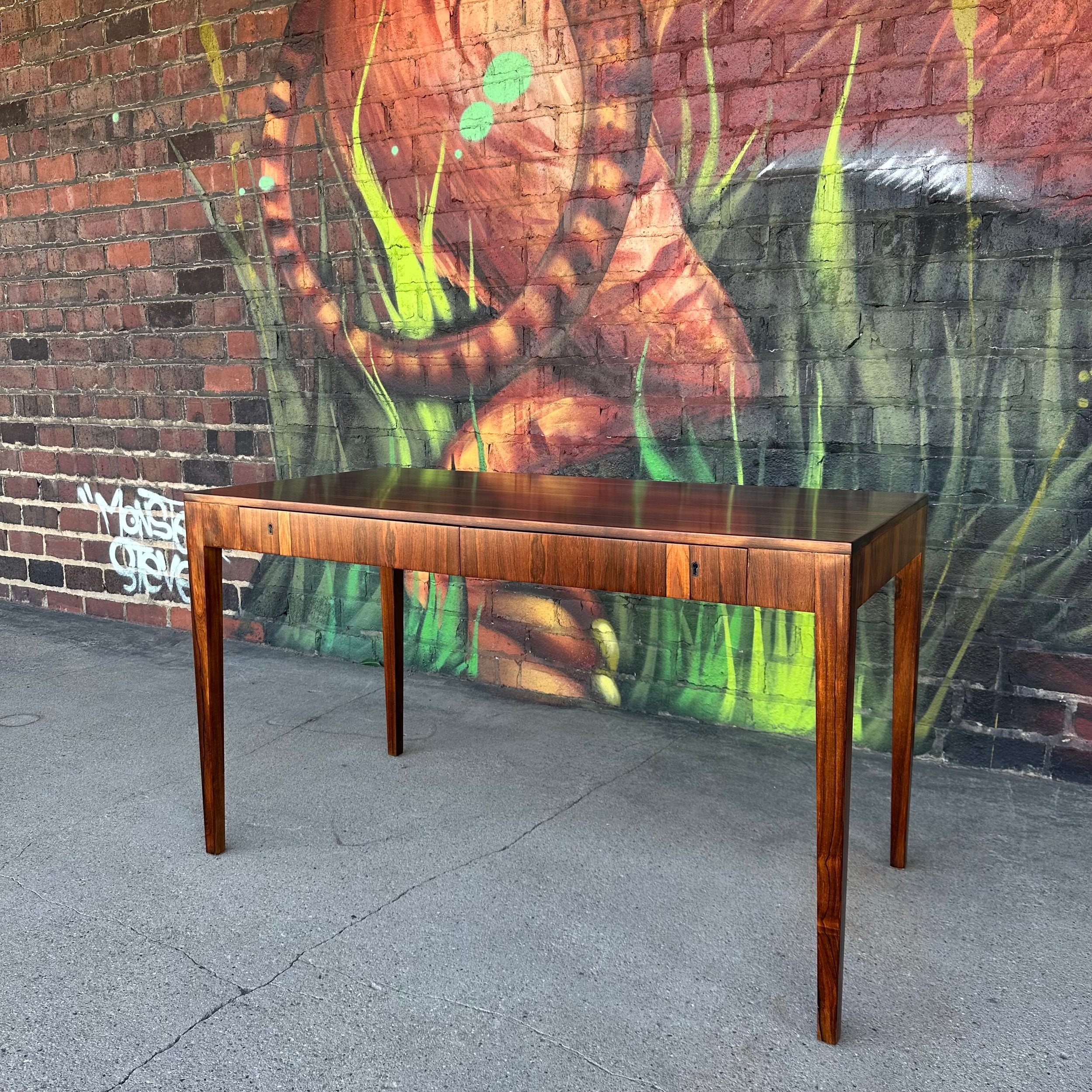 Riis Antonsen Danish Rosewood Desk Mid Century Modern