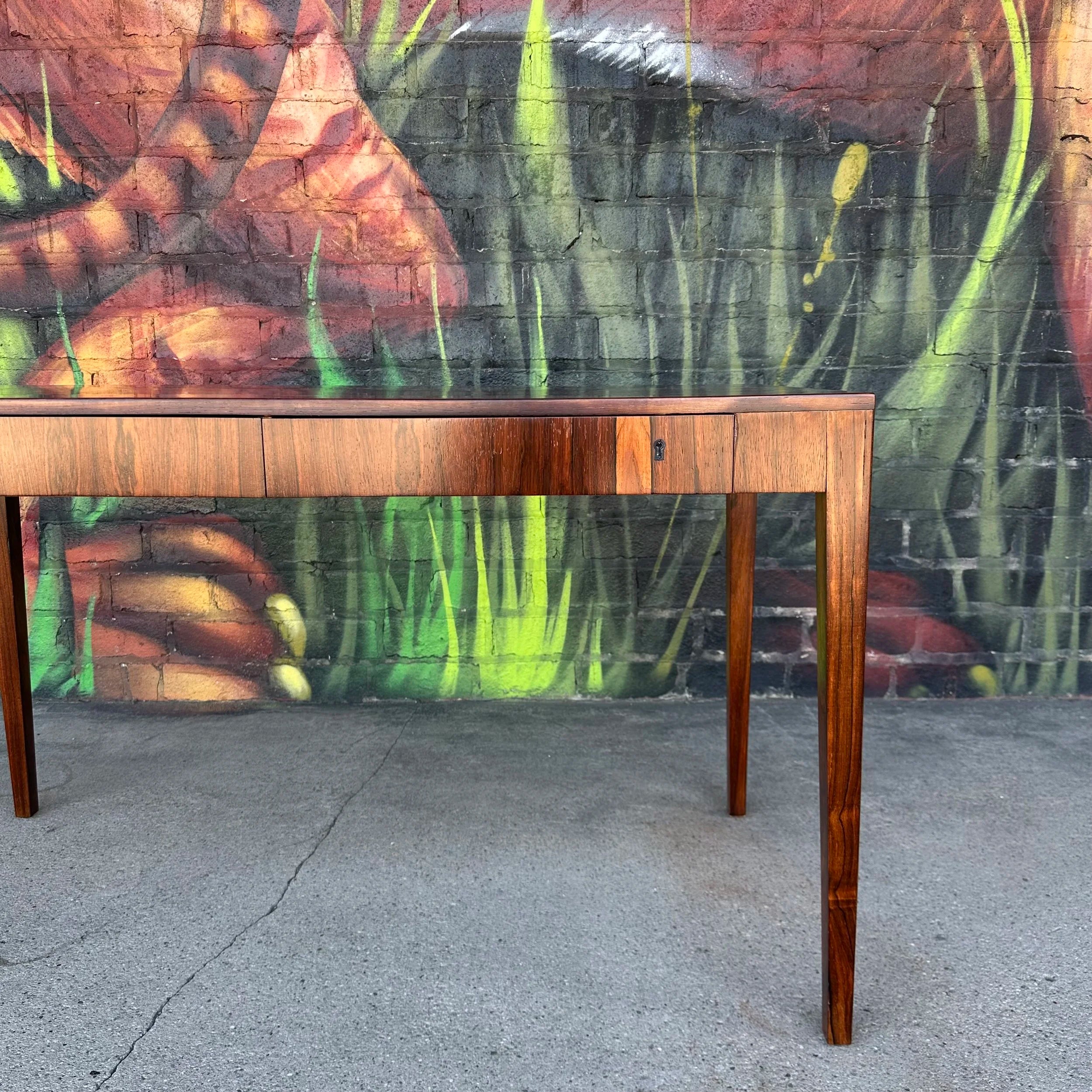 Riis Antonsen Danish Rosewood Desk Mid Century Modern