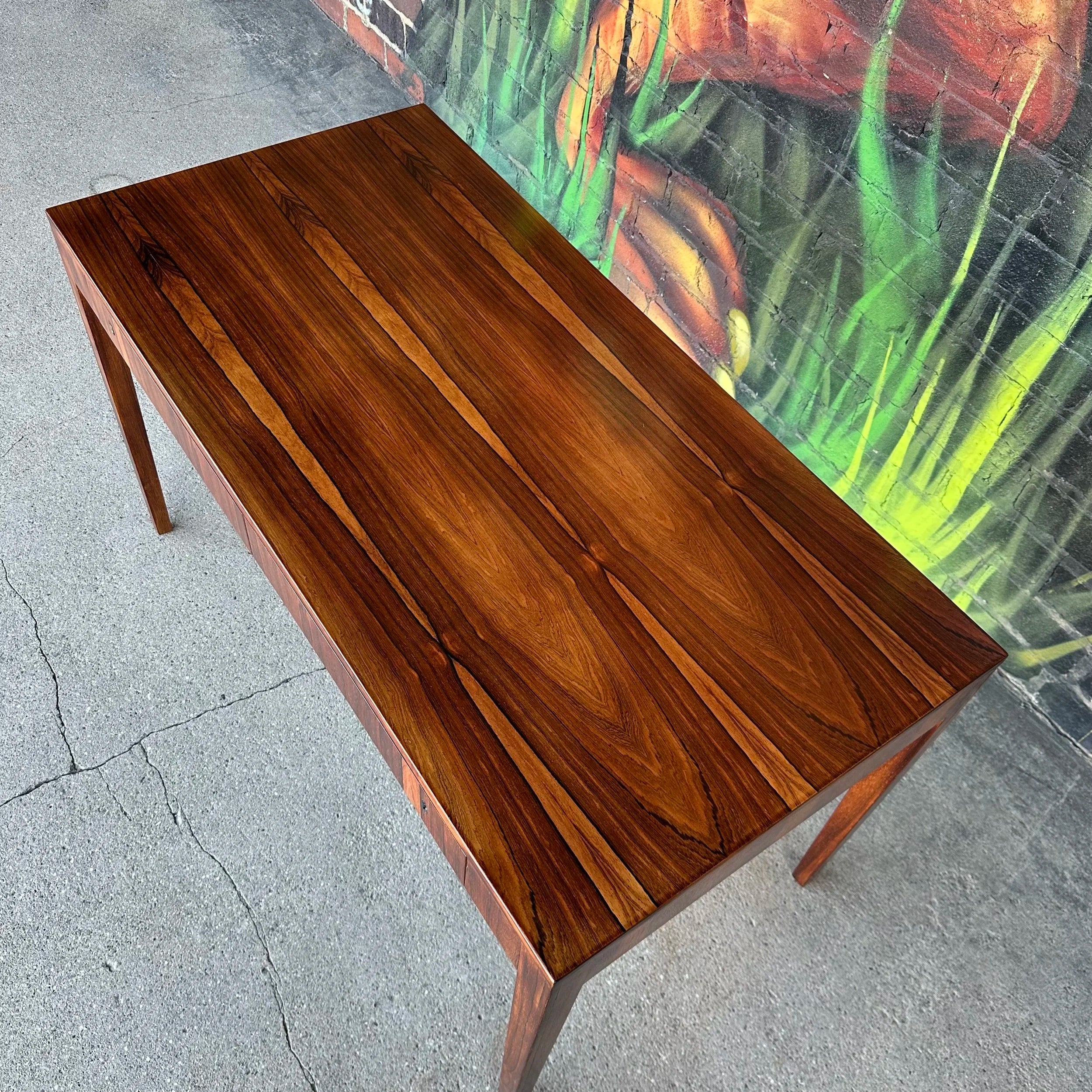 Riis Antonsen Danish Rosewood Desk Mid Century Modern