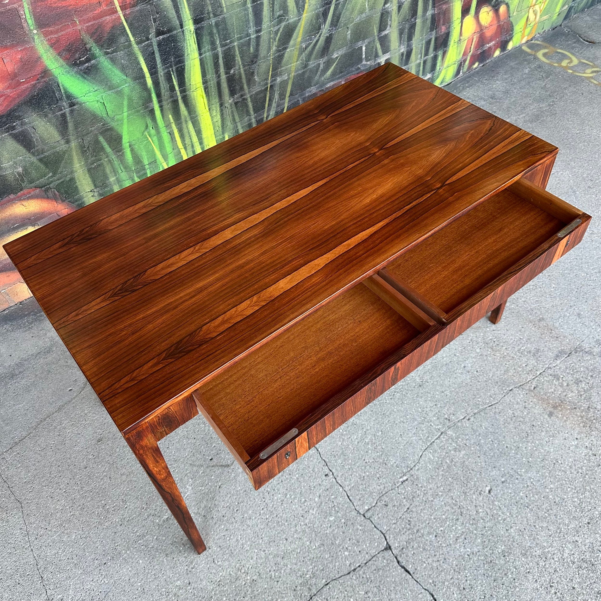 Riis Antonsen Danish Rosewood Desk Mid Century Modern