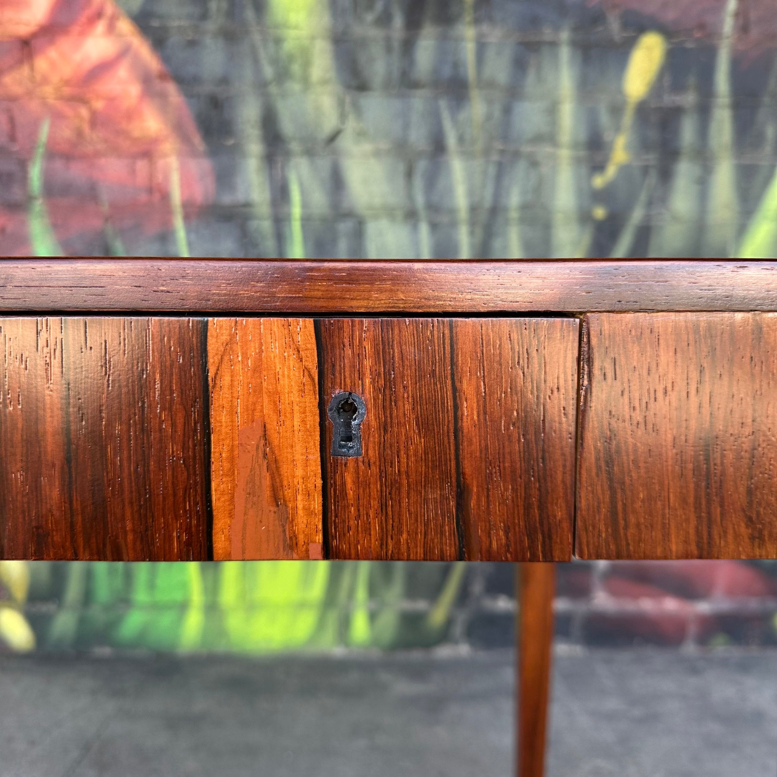 Riis Antonsen Danish Rosewood Desk Mid Century Modern