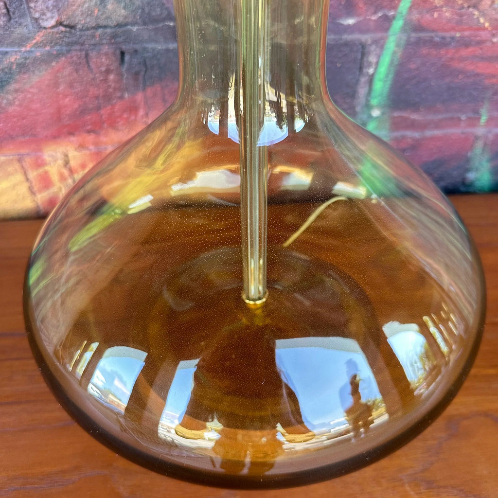 Wayne Husted for Blenko 5815 Jonquil Lemon Glass Table Lamp Mid-Century Modern