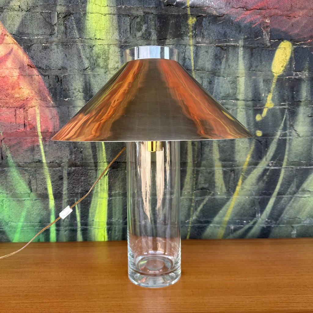 Paul Mayen for Habitat Glass and Metal Table Lamp