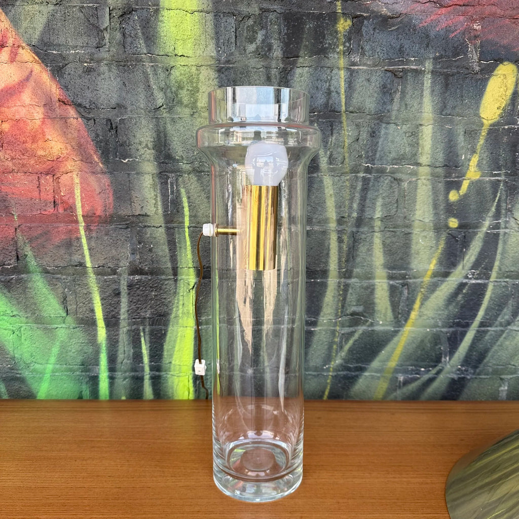 Paul Mayen for Habitat Glass and Metal Table Lamp