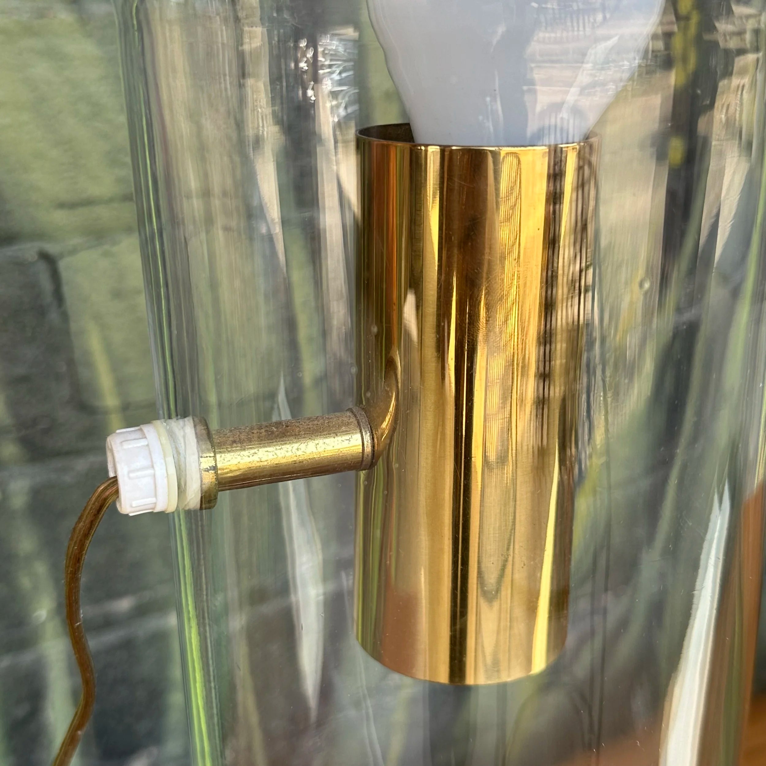 Paul Mayen for Habitat Glass and Metal Table Lamp