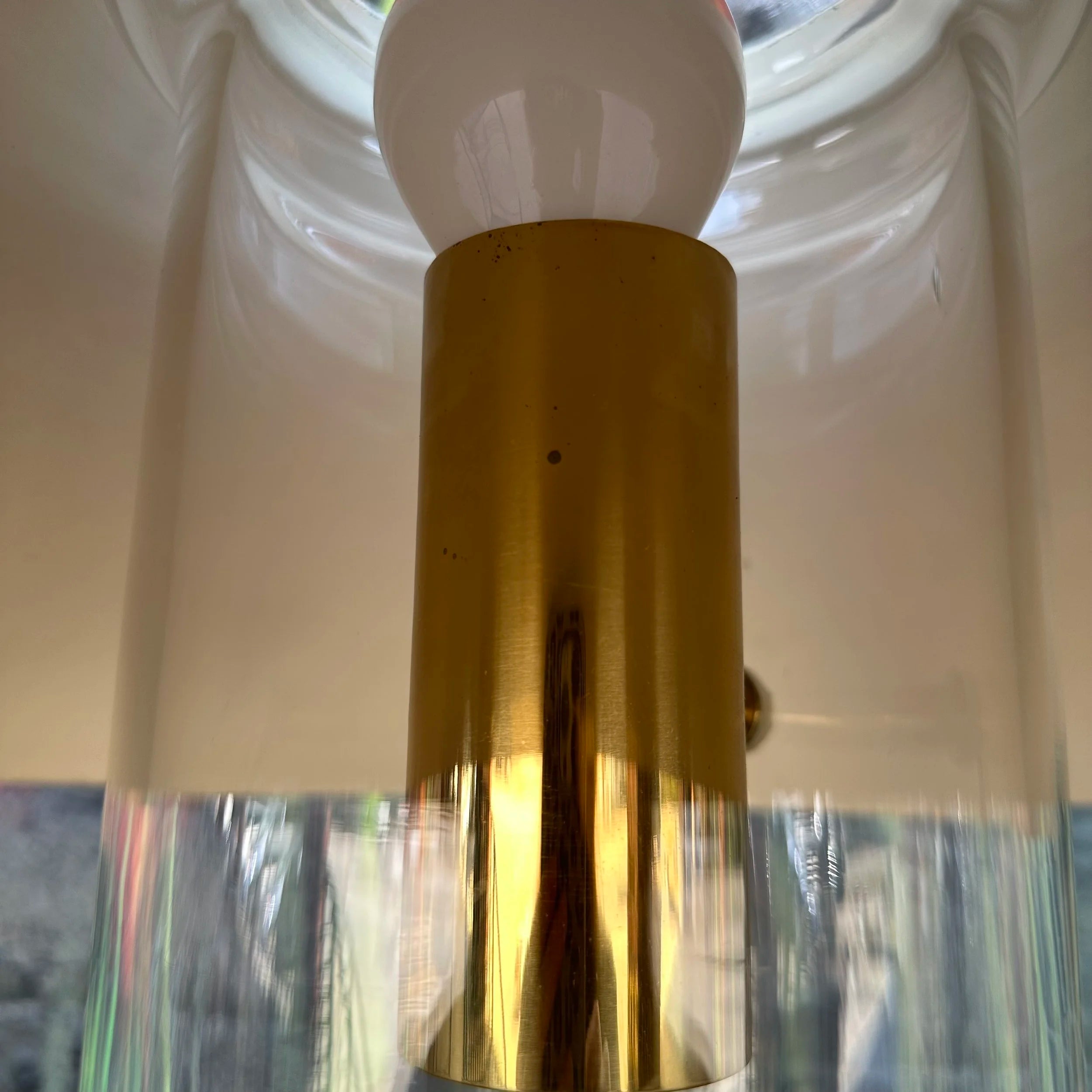 Paul Mayen for Habitat Glass and Metal Table Lamp