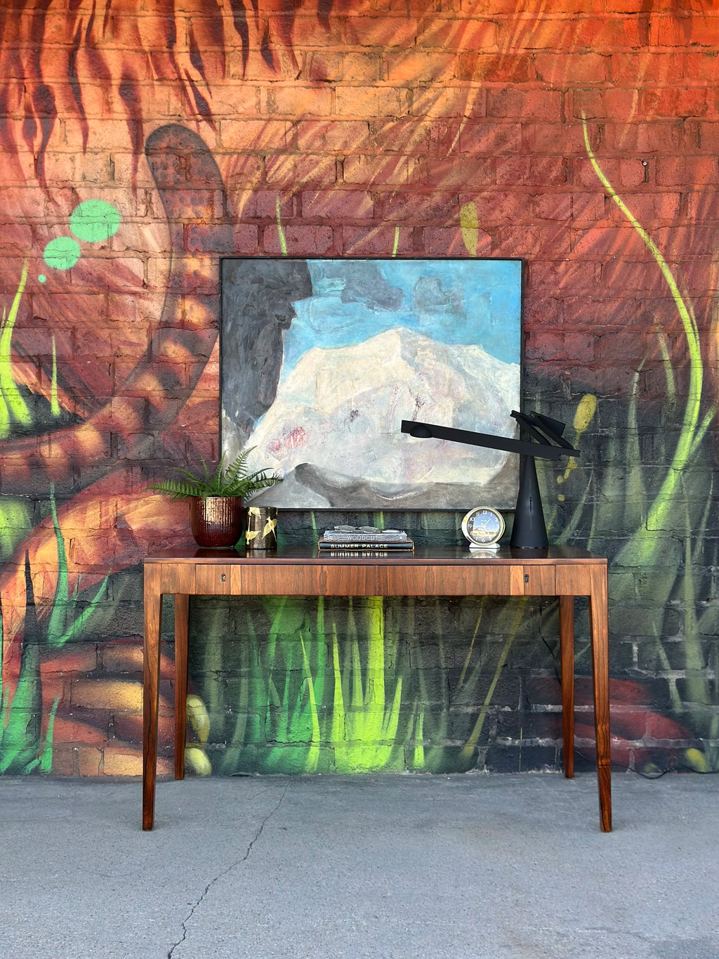 Riis Antonsen Danish Rosewood Desk Mid Century Modern