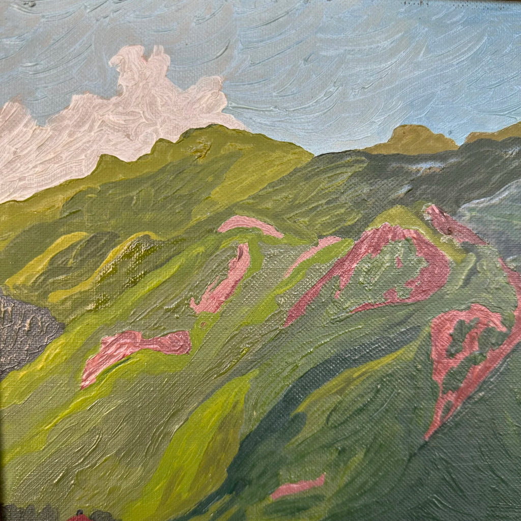 1950 Landscape Painting of Manitou Springs, Colorado by Dorothy F. Wetz