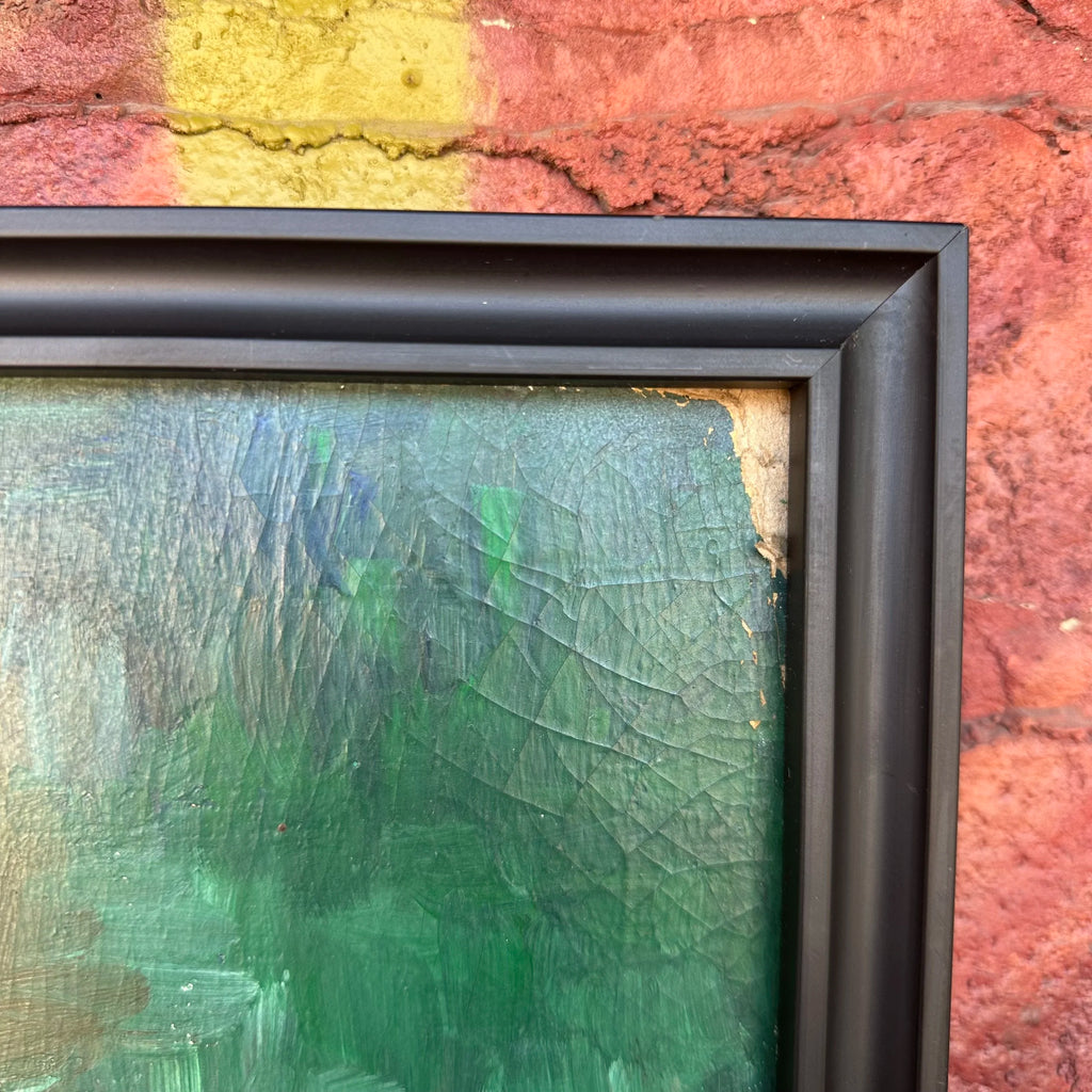 Framed Abstract Still Life Painting by “Getz”