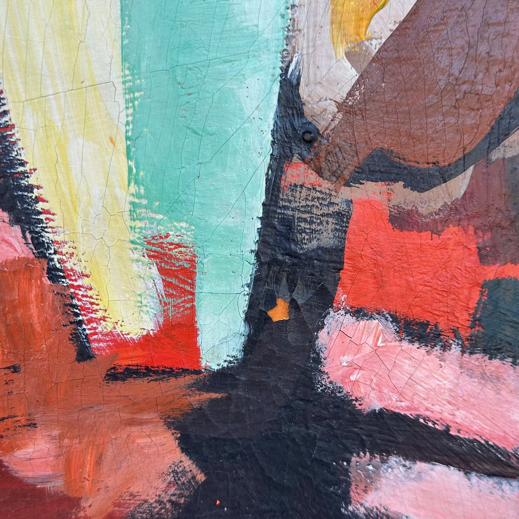 Framed Abstract Still Life Painting by “Getz”
