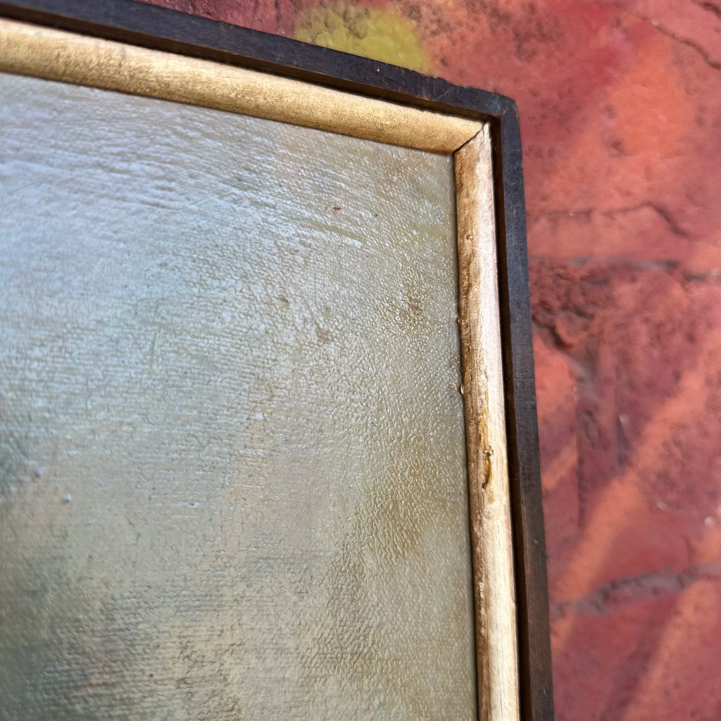 Mid 20th Century Framed Abstract Painting by Rolf P. Velmin