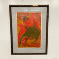 Mid 20th Century “La Verónica” Bullfight Lithograph
