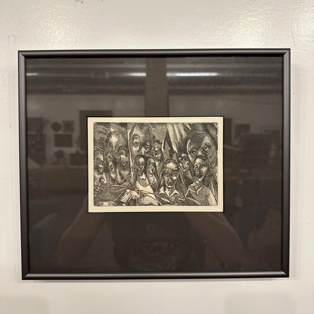 Mid 20th Century H Norman Schnepf Block Print